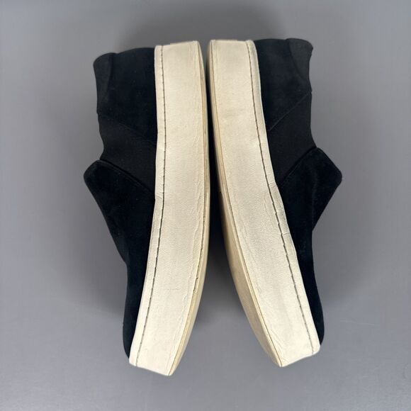 Vince Warren‎ Slip-On Platform Sneaker Women's Size US 8 M/ EUR 38 Black Suede - Picture 9 of 11